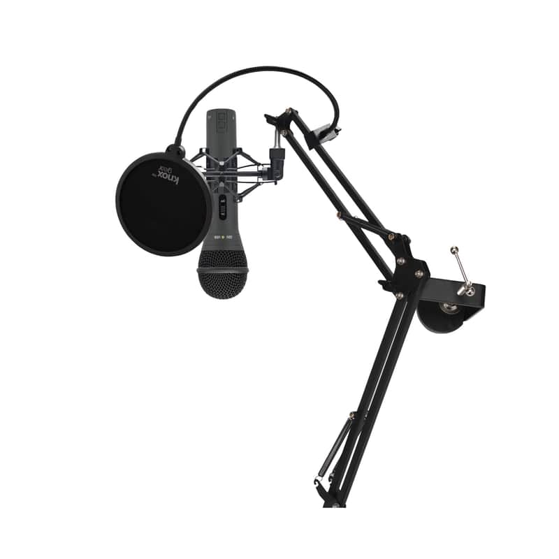 Samson Q2U Handheld Dynamic XLR/USB Microphone Bundle with Boom Arm, Shock Mount, and Pop Filter image 1