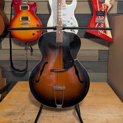 1951 Gibson TG-50 Tenor Archtop Acoustic Guitar Sunburst NO Repairs W/Case image 1