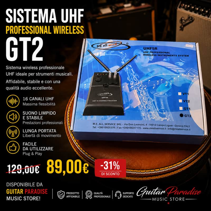 Nady Gt 2 Sistema Uhf 5 R Me All Sound image 1