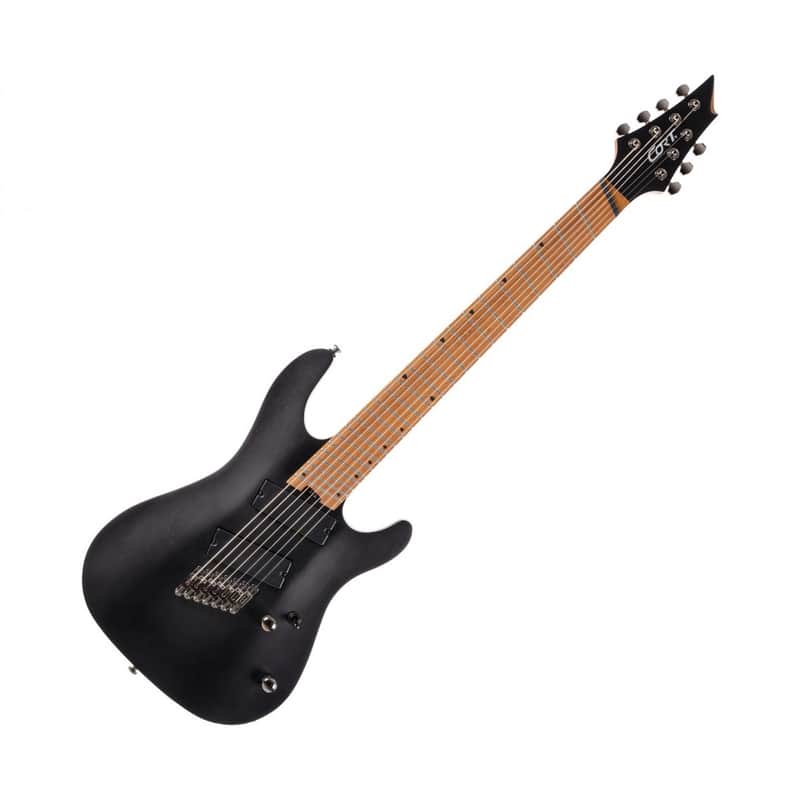 Cort KX307MSOPBK KX Series Multi Scale Mahogany Body Roasted Maple Neck 7-String Electric Guitar image 1