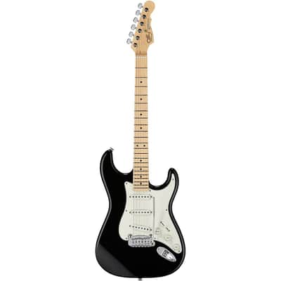 G&L Fullerton Deluxe Legacy Maple Fingerboard Electric Guitar Regular Jet Black image 3