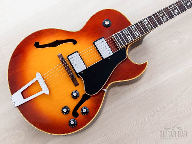 1970 Gibson ES-175 D Vintage Hollowbody Guitar Ice Tea Sunburst, Collector-Grade w/ Pat # T Tops, Case