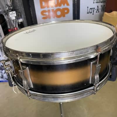Ludwig No. 491 Pioneer 5x14" 6-Lug Snare Drum with Transition Badge 1958 - 1960 - Black/Gold Duco Lacquer image 5