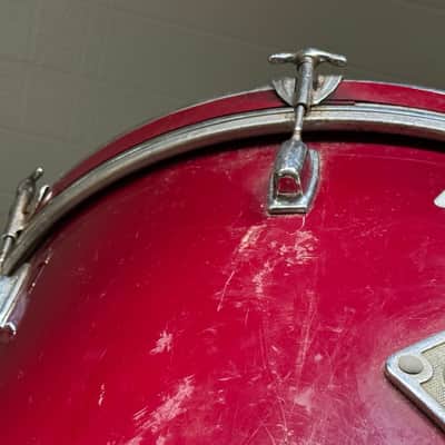 Ludwig Rockers 22 x 16" Bass Drum Vintage 80's Black and White Badge image 12