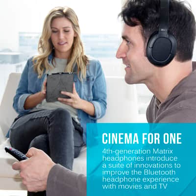 MEE audio Matrix Cinema Low Latency Bluetooth Wireless Headphones with CinemaEAR Audio Enhancement f image 2