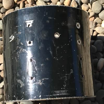 Ludwig 9x10 Project shell Keystone Monroe Era  Late 80’s  - Black Painted over Silver sparkle. image 6