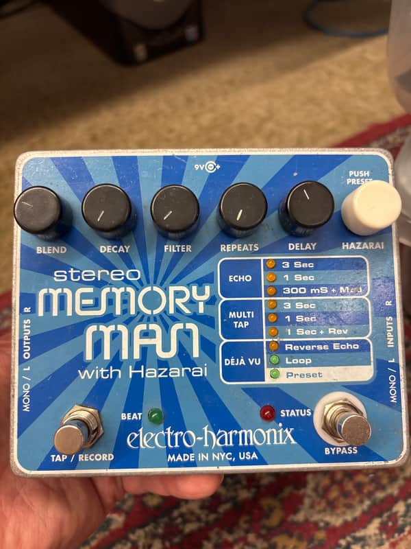 Electro-Harmonix Stereo Memory Man With Hazarai Digital Delay / Looper 2007 - Present - Blue image 1