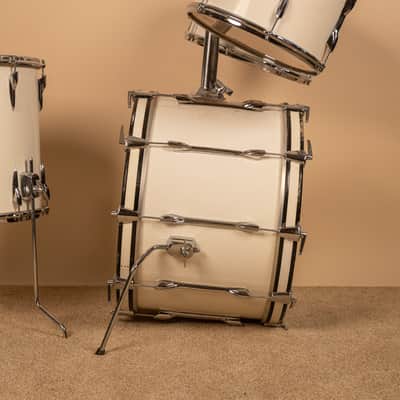 1970s Premier B303 White Duroplastic Drum Set image 8
