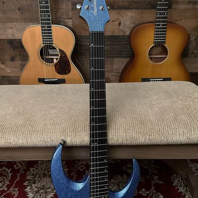 Jackson Pro Plus Series Signature Misha Mansoor Juggernaut HT6 Blue Sparkle Guitar image 4