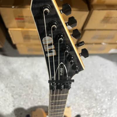 ESP LTD M-200FM Electric Guitar - See Thru Black image 4