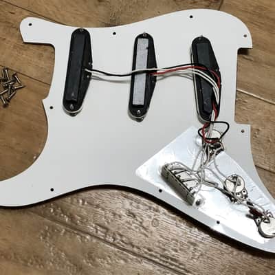 1994 Fender Japan Vintage 62 Reissue Stratocaster Pickups and Pickguard Complete image 5