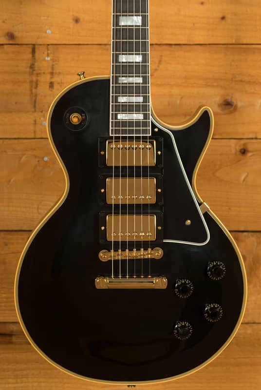 Gibson Custom 1957 Les Paul Custom Reissue 3-Pickup | Ebony - VOS image 1