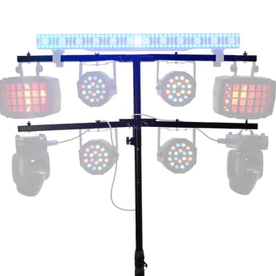 Rockville Pixel Hybrid Bar Rechargeable Light Strip Wash/Strobe/Blinder+Stand image 10