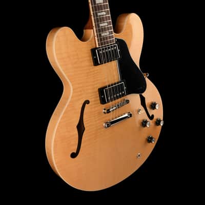 Gibson ES-335 Figured Antique Natural Electric Guitar With Case image 5