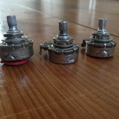 original 1961 Fender Stratocaster Stackpole pots potentiometers pot 1962 image 3