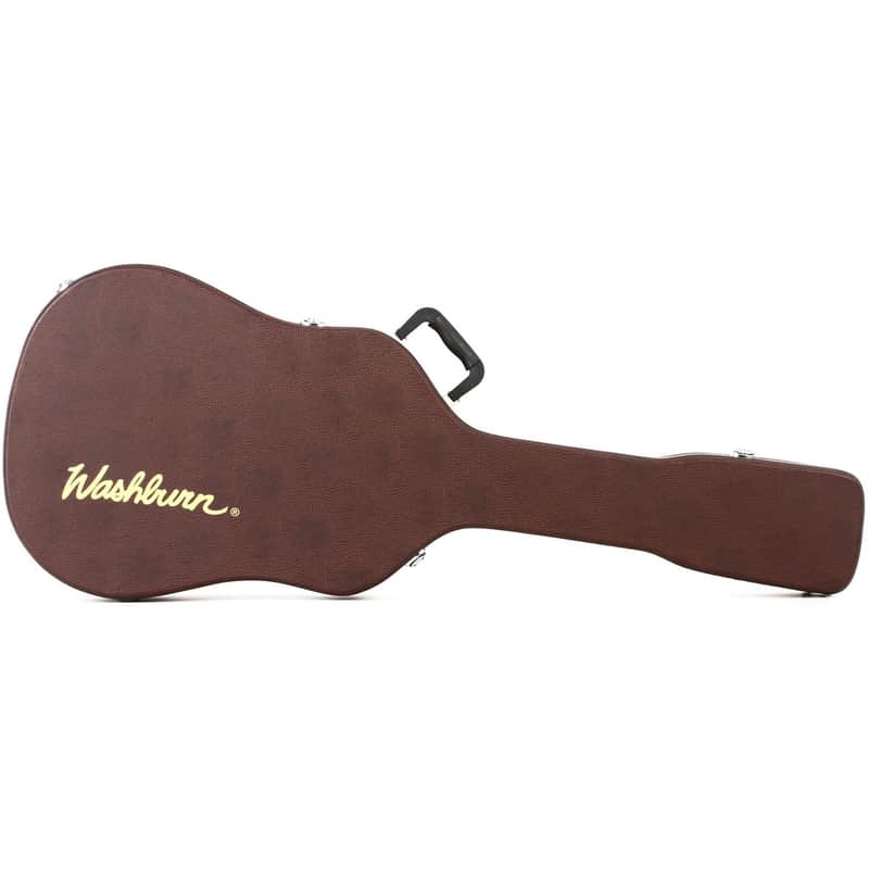 Washburn GCGADLX Deluxe Hardshell Case for Acoustic Grand Auditorium Guitar, Brown image 1