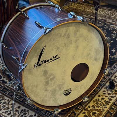 USED/EXCELLENT Sonor Vintage Series 3-piece Drum Set in Rosewood Semi Gloss - 14x22, 8x13, 14x16 with Virgin Bass Drum image 2