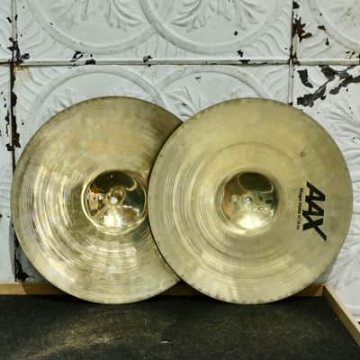 Used Sabian AAX Stage Hi-Hats Cymbals 14in (1134/1474g) image 2