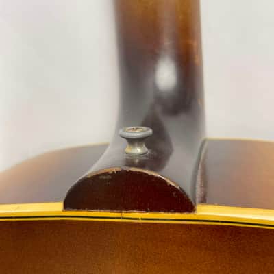 Gibson J-185 1957 - Sunburst Maple Back and sides, Spruce top Real Cannon! Original Brown Gibson Hardshell case. image 14