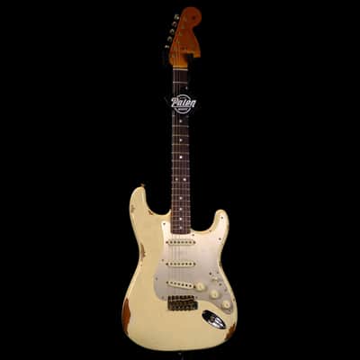 2024 Fender Custom Limited Edition Roasted "Big Head" Stratocaster® Relic® - Aged Vintage White image 3