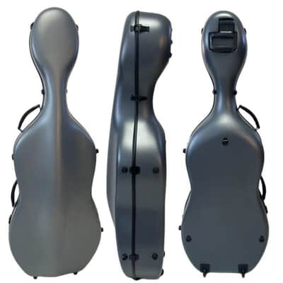 Advance 4/4 Cello Case Carbon Fiber Cello Box Carry for cello dull polish gray image 3