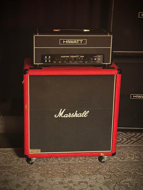 Marshall JCM 800 Bass Series Model 1580 1x18” 1980s - Red Tolex image 1