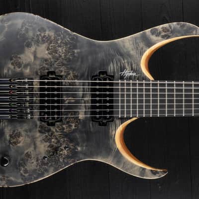Mayones Hydra 7 Elite Headless - Trans Black Satin - Custom Satin Neck image 6