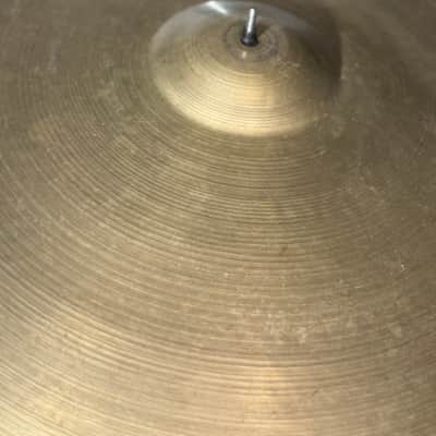 Zildjian 24" Large Block Stamp Vintage Ride Cymbal 1950s - 3,400g image 2