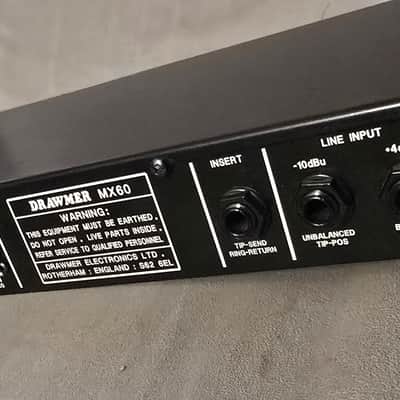 Drawmer  Frontend MX60 STUDIO CHANNEL STRIP- Gold * SUPER RARE GOLD FACE* image 7