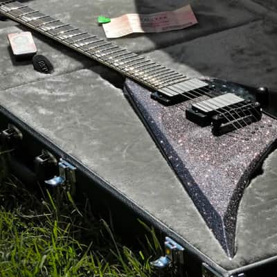 ESP LTD KH-V Kirk Hammett Signature 2023 - Present - Black Sparkle image 3