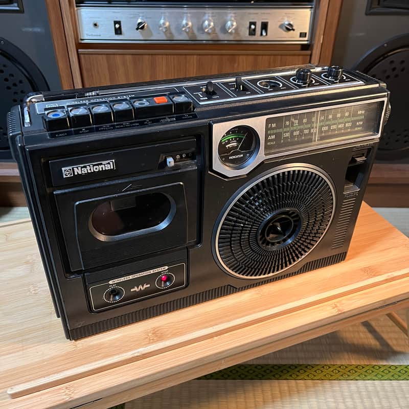 National RQ-556 Radio Cassette Recorder | Vintage Panasonic Portable Stereo | Fully Restored image 1