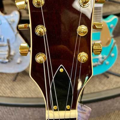 Gretsch ELECTROMATIC® LTD FLAME OKOUME BROADKASTER® DOUBLE-CUT WITH BIGSBY® 2025 - Roundup Orange image 5