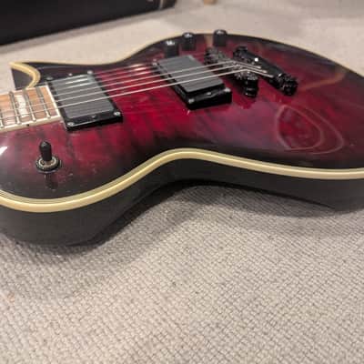 ESP E-II Eclipse 2014 - 2022 - See Thru Black Cherry Sunburst image 6