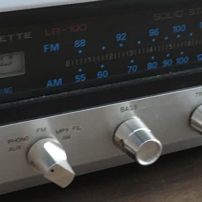 Vintage Lafayette LR-100 Receiver Stereo Amplifier Japan Amp Audio Equipment Rare 1969 image 4