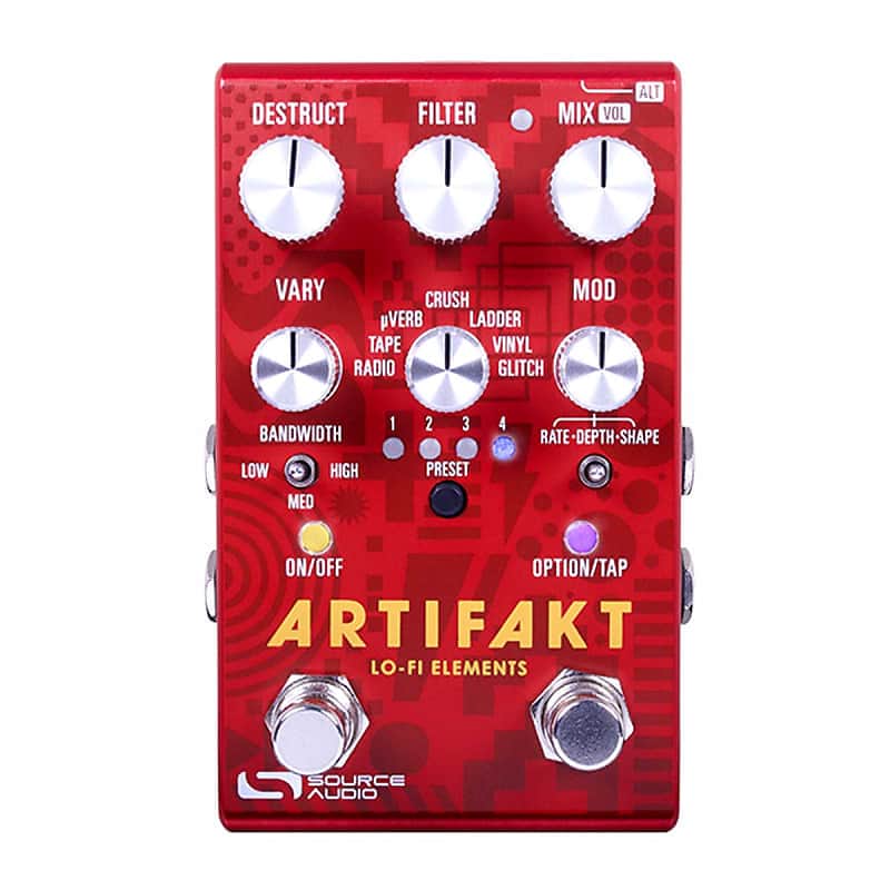 Source Audio Artifakt Lo-fi Elements 2024 - Present - Red image 1
