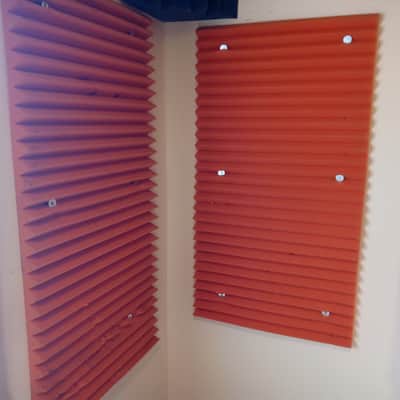Auralex 2 x 4 foot 2" wedge foam panels 2015 - Orange, red, or purple image 4