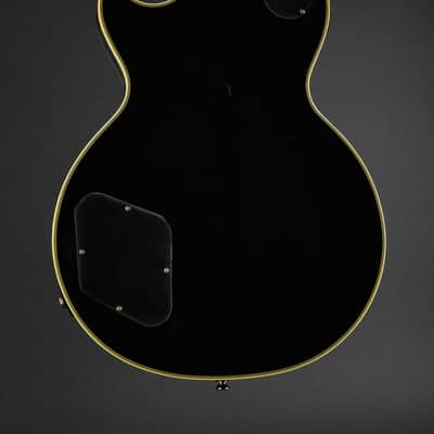 2012 Epiphone Les Paul Custom Blackback Antique Ivory image 3