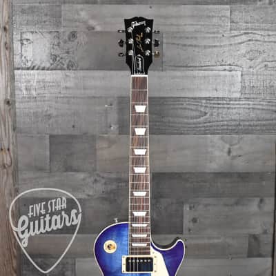 Gibson Les Paul Standard 60s Figured Top - Blueberry Burst with Hard Shell Case image 3