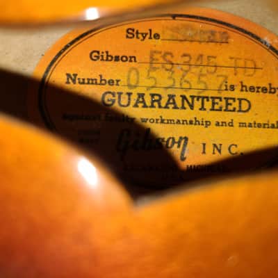 Gibson ES345TD 1967 - Sunburst image 8