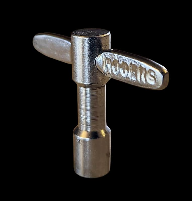 Vintage 1950's-1960's Rogers Drum Key RARE! Early Stamped Logo Machined Steel image 1
