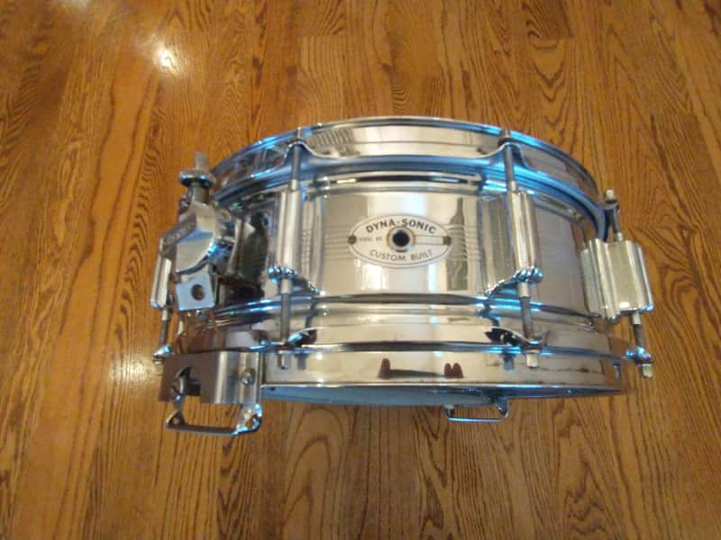 Rogers Vintage 1963/64 Dynasonic 7 line come over brass snare drum with snare rail! image 1