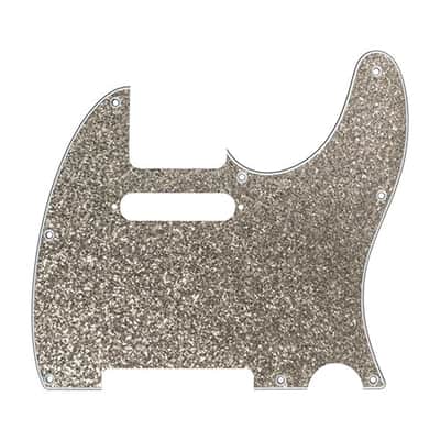 D'Andrea 4-Ply Telecaster Pickguard Silver Sparkle