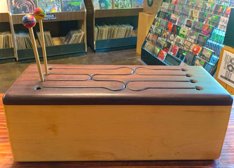6-Key Wooden Tongue Drum In Very Good Shape (USED) image 1