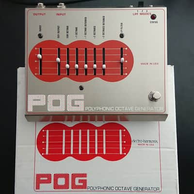 2000s - Boxed with PSU - Electro-Harmonix POG Polyphonic Octave Generator v1 Original 1st First Version 2000s Big Box 2005 - 2009 - Metal image 1