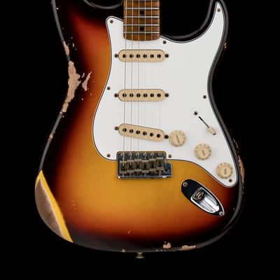 Fender Custom Shop Empire 59 Transition Stratocaster Relic - Faded Aged Chocolate 3-Tone Sunburst #18561 image 1