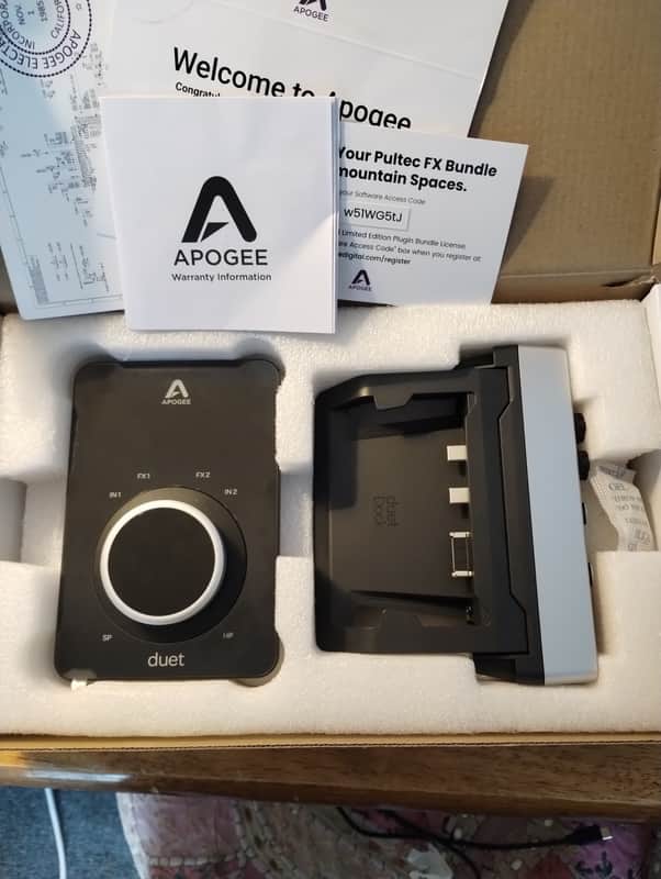 Apogee Duet 3 USB-C Audio Interface with Duet Dock 2021 - Black image 1