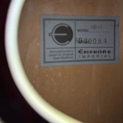 Epiphone Japan Imperial Series HR-1 Howard Roberts image 7