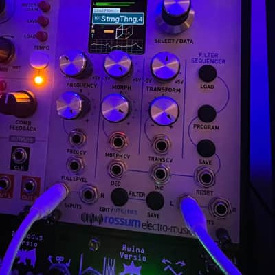 Rossum Electro-Music Morpheus Stereo Morphing Z-Plane Filter Eurorack Module 2016 - 2021 - Silver image 1