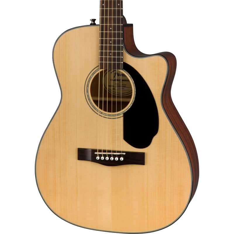 Fender CC-60SCE Concert Acoustic Electric Guitar - Walnut Fingerboard, Natural image 1