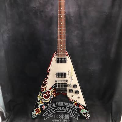 Gibson Custom Shop 2006 INSPIRED BY Jimi Hendrix Psychedelic Flying V  [Shipping Free〜8/31] image 2